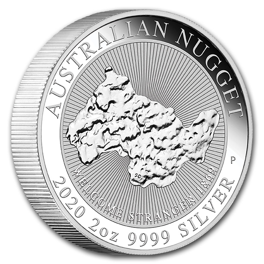 2019 Australian Nugget WELCOME STRANGER coin .9999 ultra fine silver
